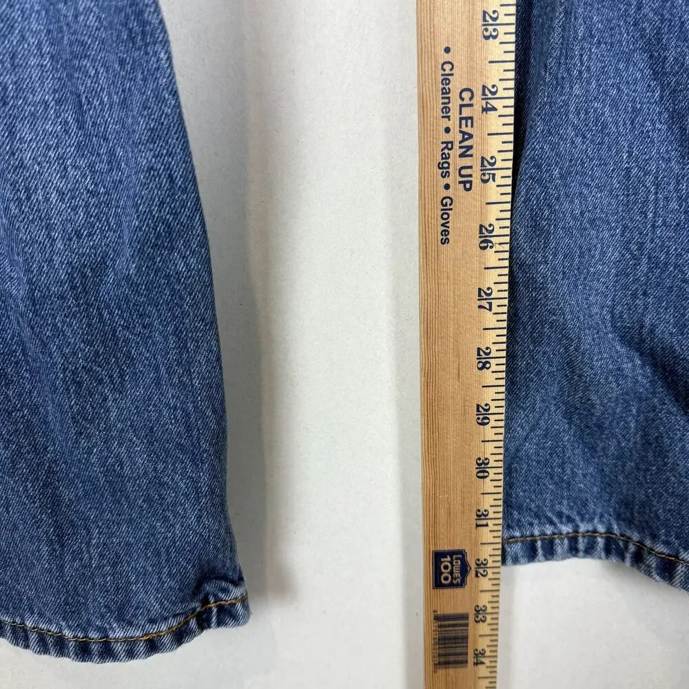 Levi's 550 Mens 39x32 Blue Denim‎ Medium Wash Relaxed Fit Straight Leg Zip Fly